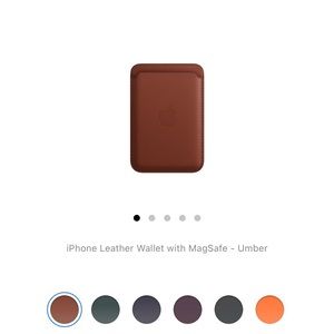 Leather apple magnetic wallet for iphone